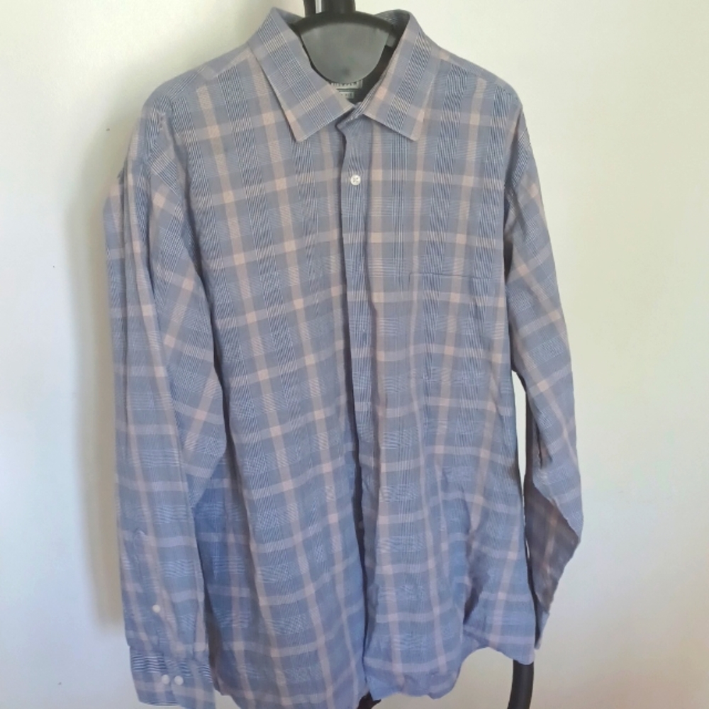 Mens Plaid Dress Shirt